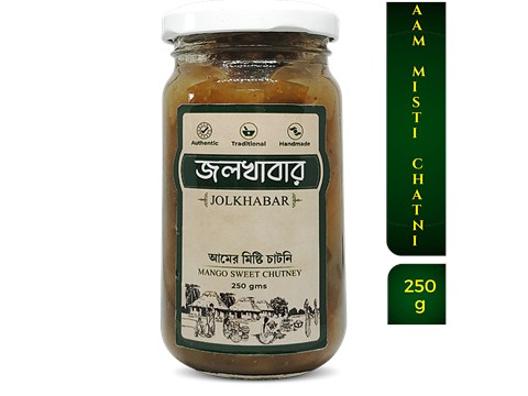 Jolkhabar Handmade Mango Misti Chutney - Aam Er Misti Chutney, 250 g