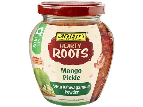 Mother's Recipe Hearty Roots Mango Pickle With Ashwagandha Powder, 300 g