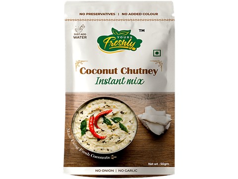 Yours Freshly Coconut Chutney Instant Mix, 50 g