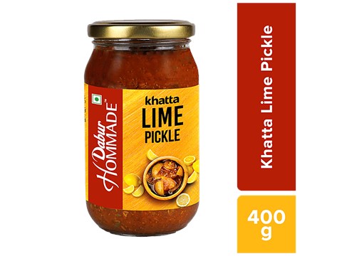 Dabur Hommade Khatta Lime Pickle, 400 g