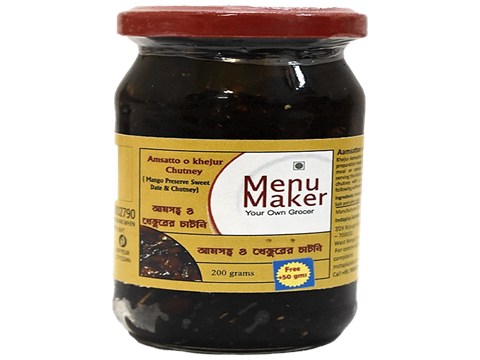 Menu Maker Mango Preserve & Date Sweet Chutney, 250 g