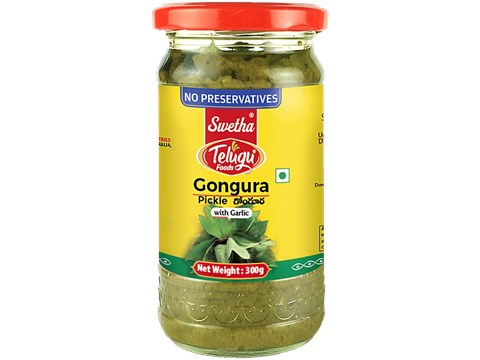Swetha Telugu foods Pickle - Gongura, 300 g