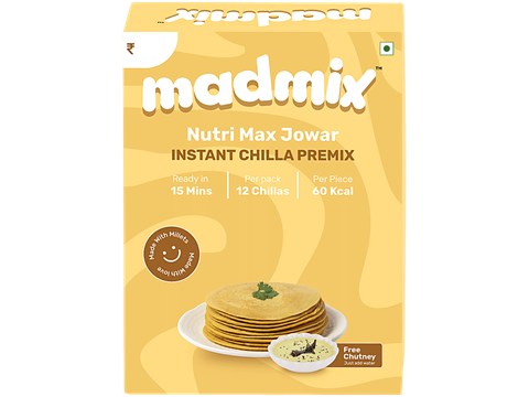Madmix Nutri Max Jowar Instant Chilla Premix - With Free Chutney, 270 g