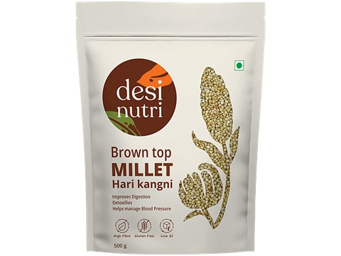 Desi Nutri Brown Top Millet/Hari Kangni, 500 g