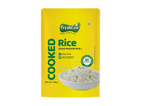 Freshcon Cooked Sona Masoori Rice, 200 g