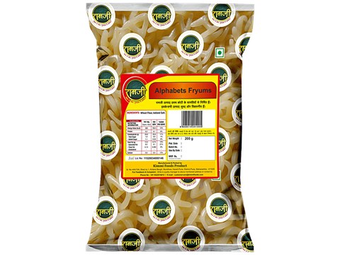 Ramji Alphabets Fry Papad/Fryums, 200 g