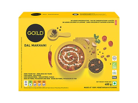 Goeld Dal Makhani - Rich In Fibre, Potassium & Iron, Low Cholesterol, No Preservatives, 400 g