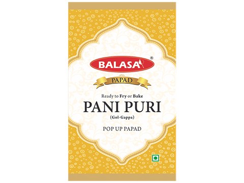 Balasa Pani Puri Papad - Ready To Fry Or Bake, Crispy, 150 g