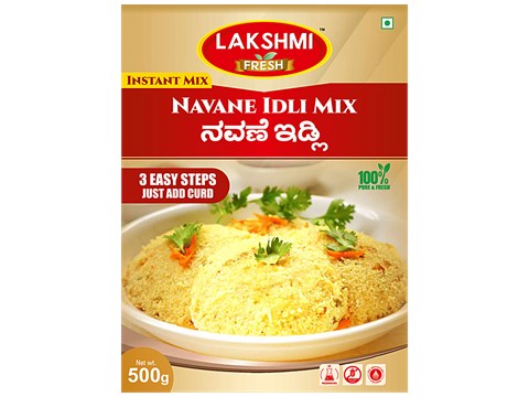 Lakshmi Fresh Navane Idli Instant Mix - Great Source Of Vitamins, Minerals, For Healthy Heart, 500 g