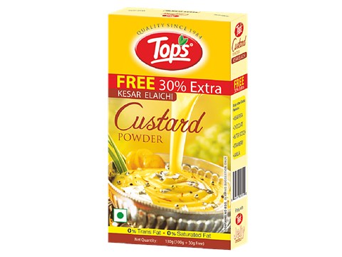Tops Custard Powder - Kesar Elaichi, 100 g