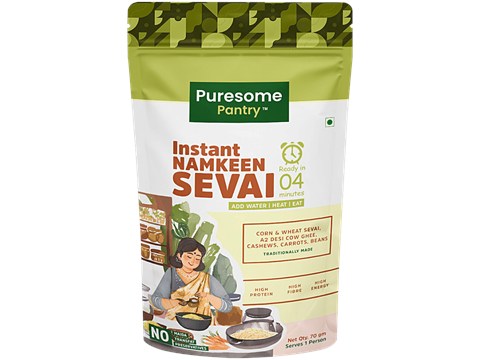 Puresome Pantry Instant Namkeen Sevai, 70 g