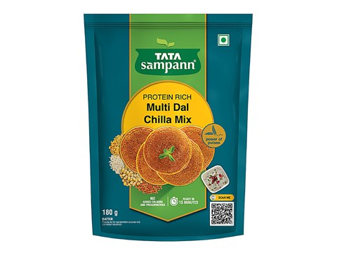 Tata Sampann Protein Rich Multi Dal Chilla Mix, Ready To Cook Mix, 180 g