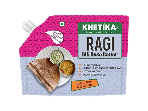 Khetika Ragi Idli Dosa Batter, 1 kg