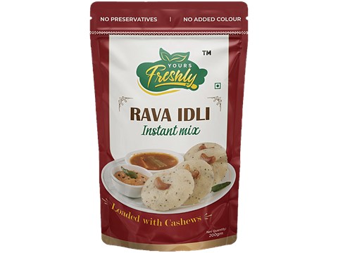 Yours Freshly Rava Idli Instant Mix, 200 g