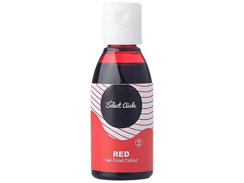 The Select Aisle Gel Food Colour - Red, Premium Quality, Adds Vibrant Look, 30 ml