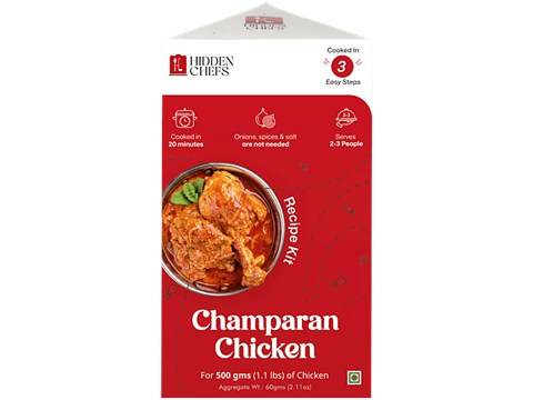 Hidden Chefs Champaran Chicken Recipe Kit, 60 g