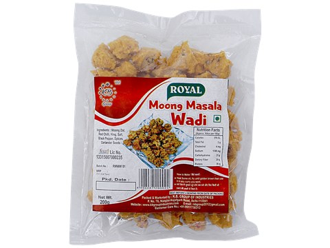 Royal Moong Masala Wadi - Ready To Cook, 200 g