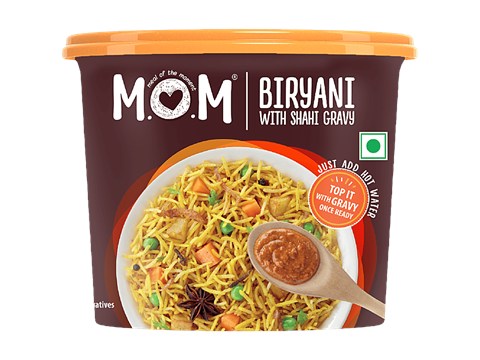 MOM Veg Biryani With Shahi Gravy, 140 g