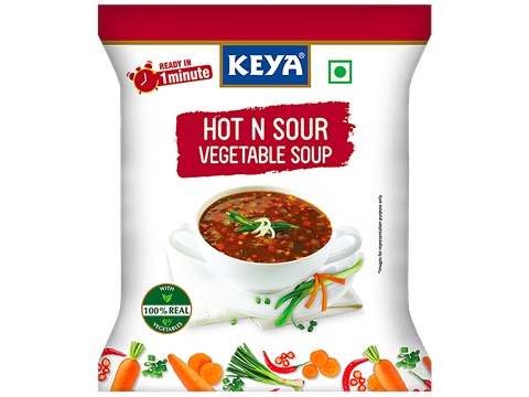 Keya Instant Cup-A-Soup - Hot & Sour Vegetable, 12 g