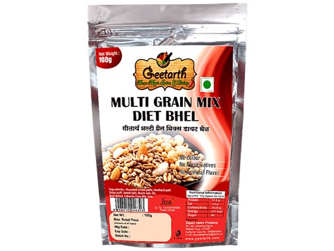 GEETARTH Roasted Multigrain Mix Diet Bhel - High Fibre, Protein, For Healthy Snacking, 100 g