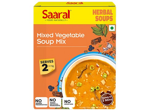 Saaral Mixed Vegetable Soup Mix - Made With Real Herbs, 20 g