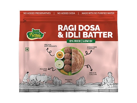 Yours Freshly Ragi Dosa & Idli Batter - 0% Rice, 500 g