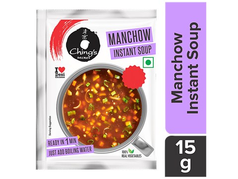 Ching's Secret Manchow Noodles Instant Soup - Real Vegetables, 20 g