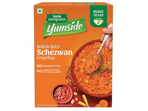 Tata Sampann Yumside Schezwan Fried Rice - Bold & Spicy, Ready To Eat Meal, 330 g