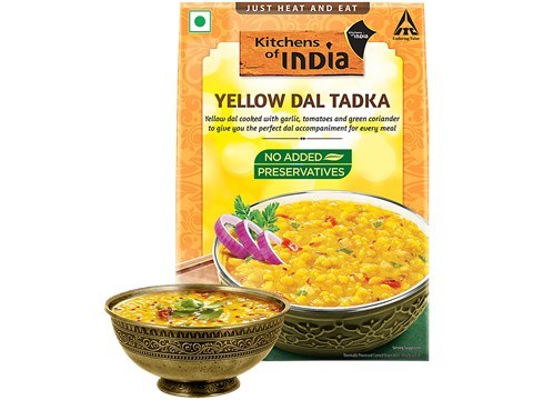 Kitchens Of India Yellow Dal Tadka - Just Heat & Eat, 285 g