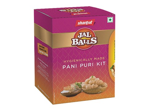 Shareat Jalballs Pani Puri Kit - Hing, 30 pcs
