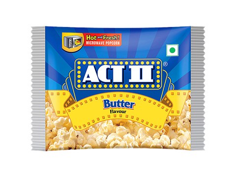 ACT II Butter Flavour Microwave Popcorn - Big Pack, 33 g