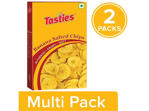 Tasties Namkeen - Salted Banana Chips, 2x150 g