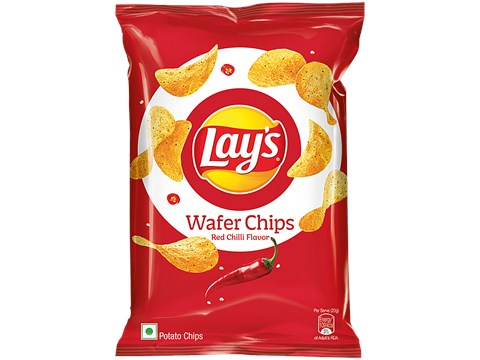 Lay's Wafer Chips - Red Chilli Flavour, 82 g