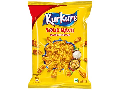 Kurkure Solid Masti Masala Twisteez Chips, 30 g