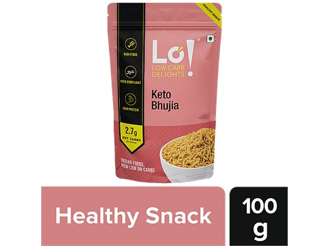 LO! Keto Bhujia - Low Carb, High Protein & Fibre, 100 g