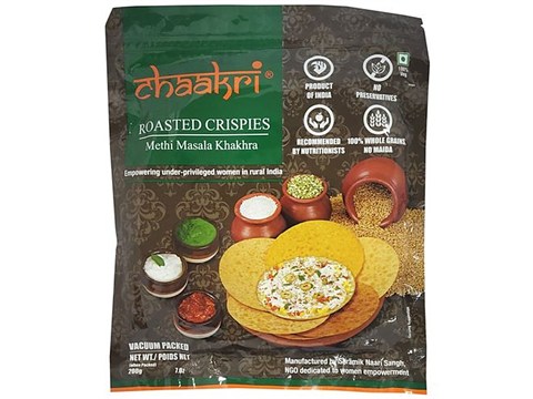 Chaakri Methi Masala Khakhra - Roasted Crispies, 200 g