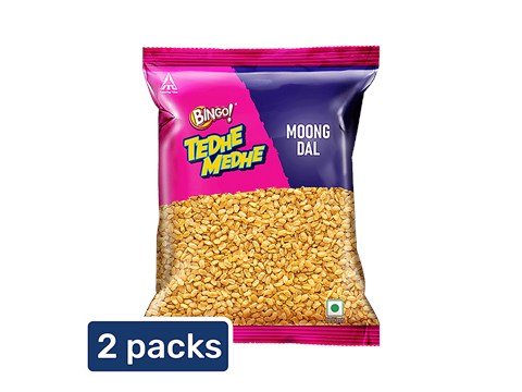 Bingo! Tedhe Medhe - Moong Dal, Namkeen Mixture, 2x200 g