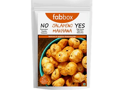 Fabbox Roasted Makhana - Jalapeno, Baked Foxnuts, Healthy Snack,For Weight Management, 83 g