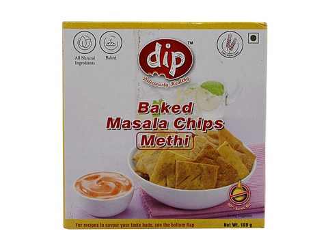 Dip Baked Masala Chips - Methi, 180 g
