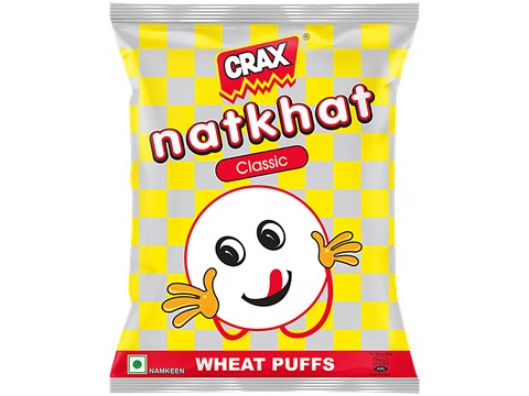 Crax Classic Natkhat Wheat Puffs, 82 g