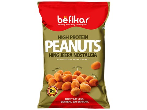 Befikar High Protein Peanuts - Hing Jeera Nostalgia, 140 g