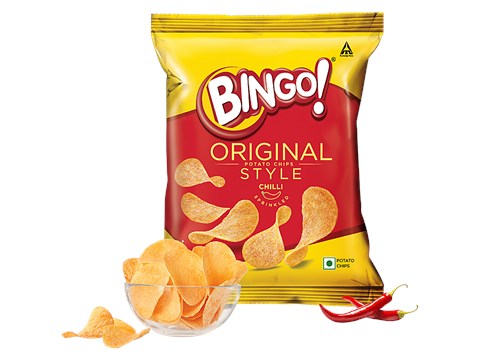 Bingo! Original style Chilli Sprinkled Potato Chips, 130 g