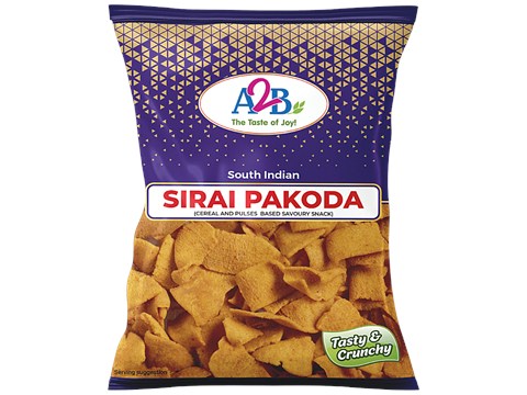 A2B Sirai Pakoda - Cereal & Pulses Based Savoury Snack, 200 g