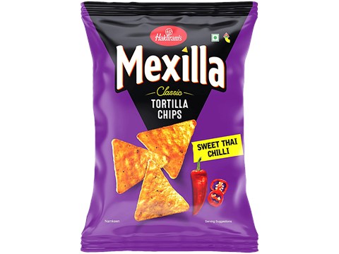 Haldiram's Mexilla Classic Sweet Thai Chilli Tortilla Chips, 89 g
