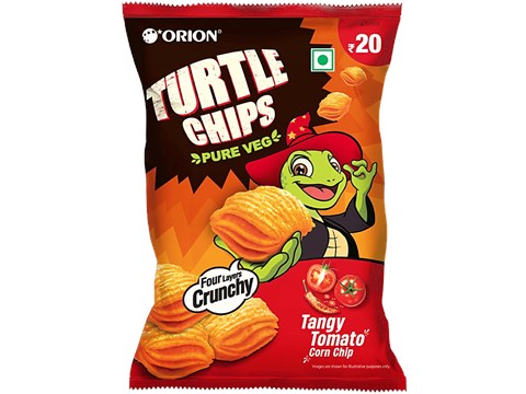 Orion Tangy Tomato Corn Turtle Chips, 35 g