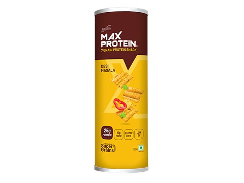 RiteBite Max Protein Desi & Masala 20g Protein Chips, 120 g