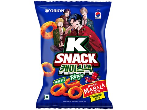 Orion K Snack Kimchi Masala Fusion Rings, 70 g