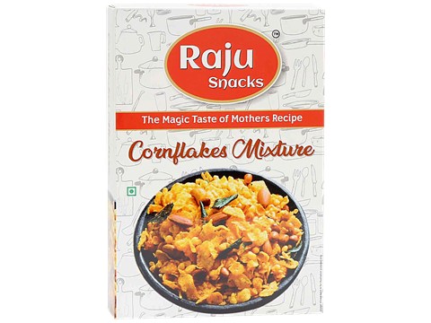 Raju Snacks Corn Flakes Mixture - Crunchy, Delightful Snack, 150 g