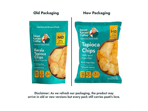Sweet Karam Coffee Mildly Spiced Tapioca Chips, 65 g