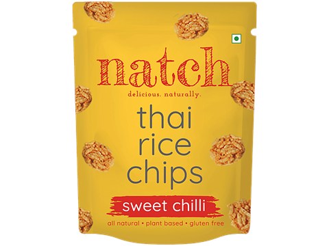 Natch Thai Sweet Chilli Flavoured Rice Chips, 25 g